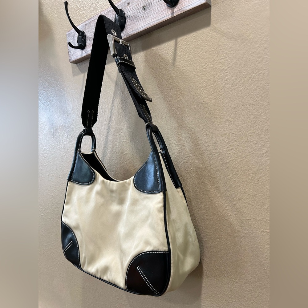 Prada Beige and Black Shoulder Bag - Picture 9 of 12